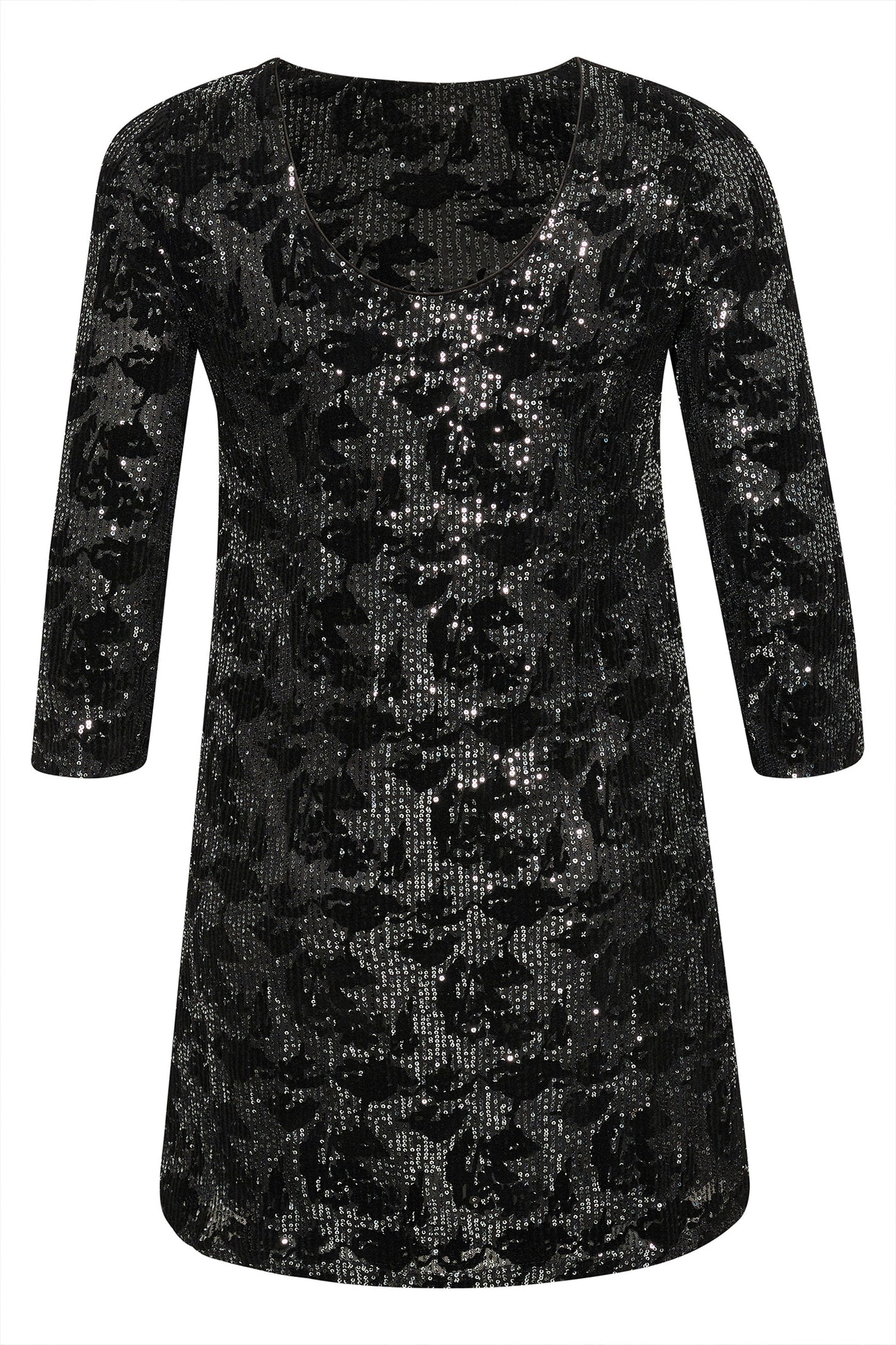 KCBrit Sequin Dress Black/dark silver sequin - 10582775