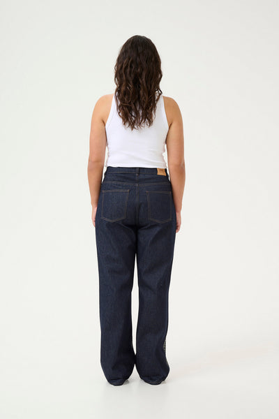 ZorahGZ MW jeans Dark blue Unwashed - 10909557 Thumbnail