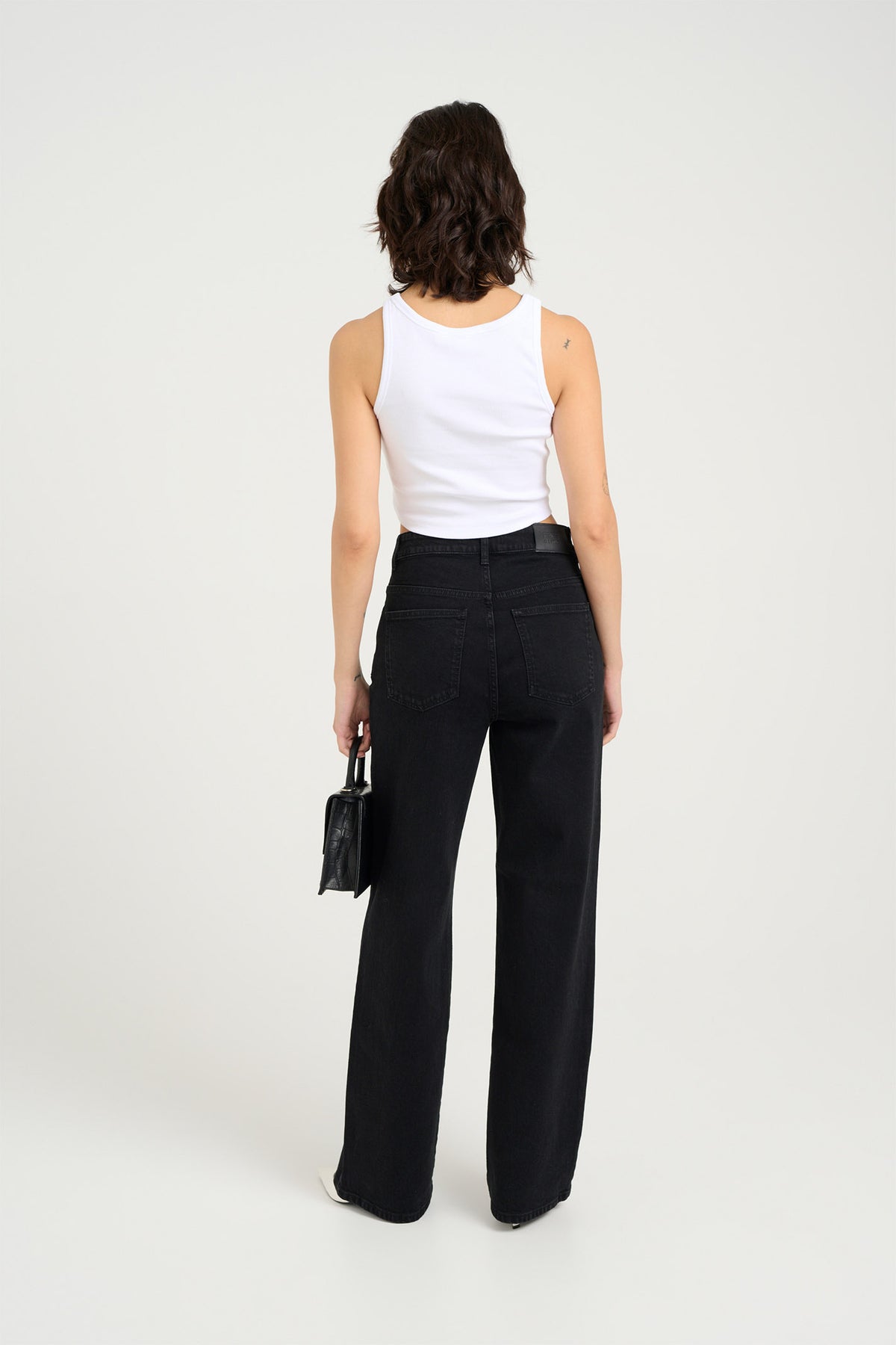 ZolinaGZ HW wide jeans NOOS Washed dark black - 10909859