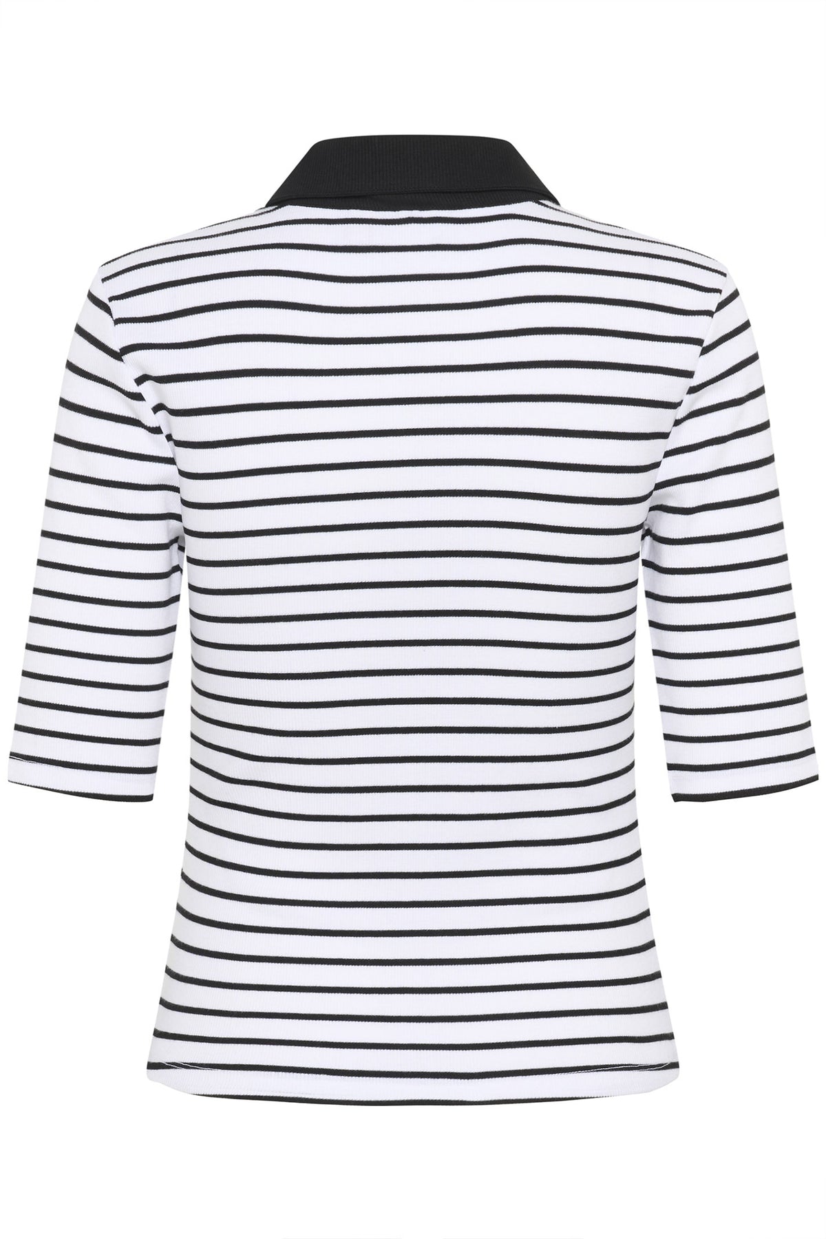 GZdrew polo striped top Bright White / Black striped - 10910729
