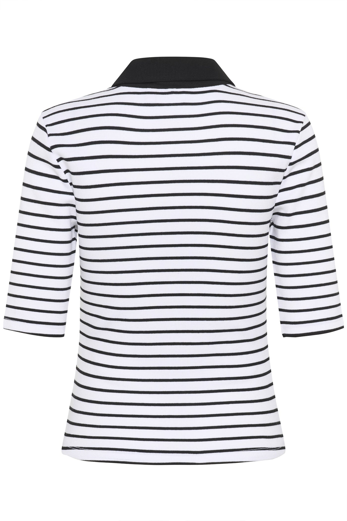 GZdrew polo striped top Bright White / Black striped - 10910729