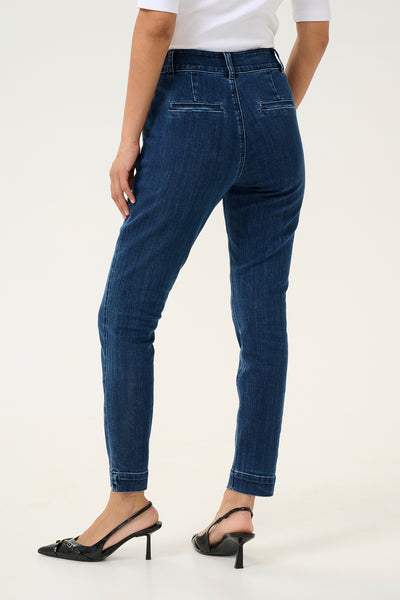 KAlea Jeans 7/8 Dark Blue Denim - 10509347 Thumbnail