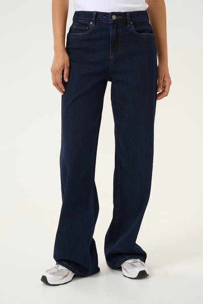 KAsinem High Waist Jeans Dark unwashed blue - 10509518 Thumbnail