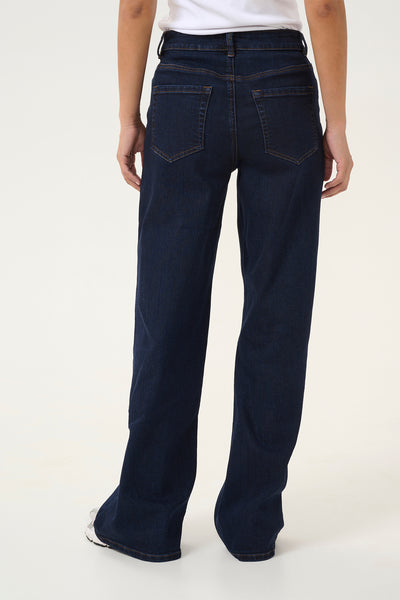 KAsinem High Waist Jeans Dark unwashed blue - 10509518 Thumbnail