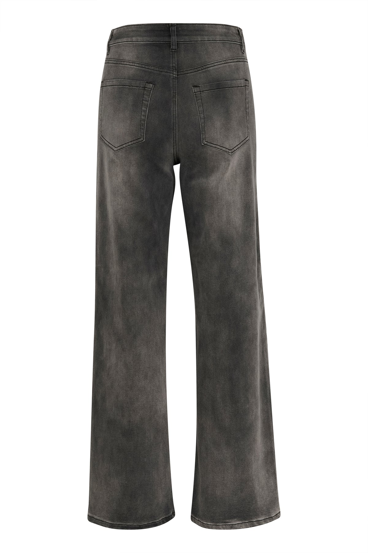 KAsinem High Waist Jeans Medium Grey Denim - 10509518
