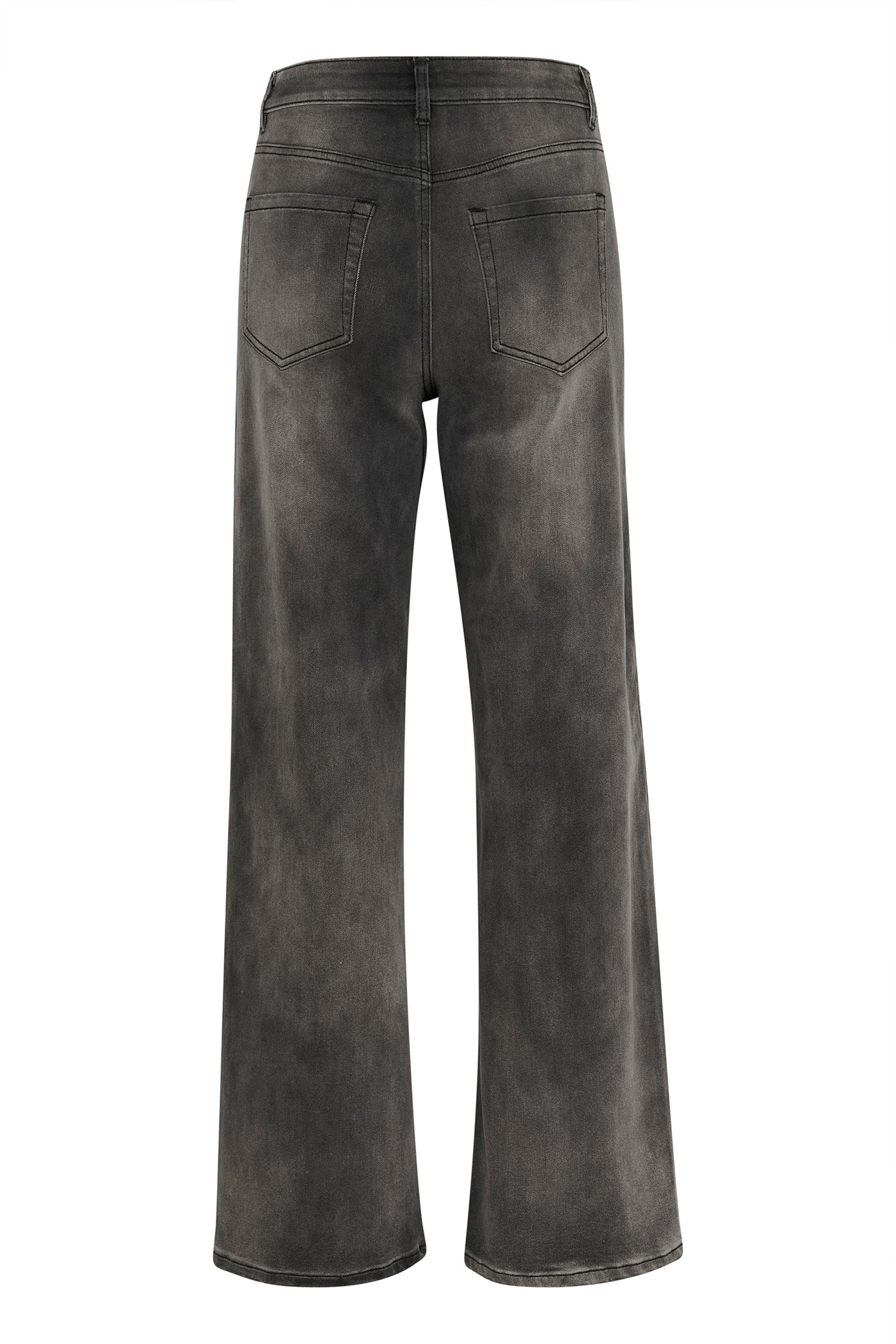 KAsinem High Waist Jeans Medium Grey Denim - 10509518