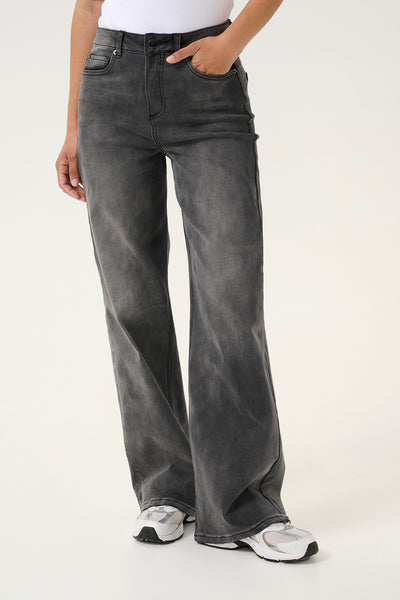 KAsinem High Waist Jeans Medium Grey Denim - 10509518 Thumbnail