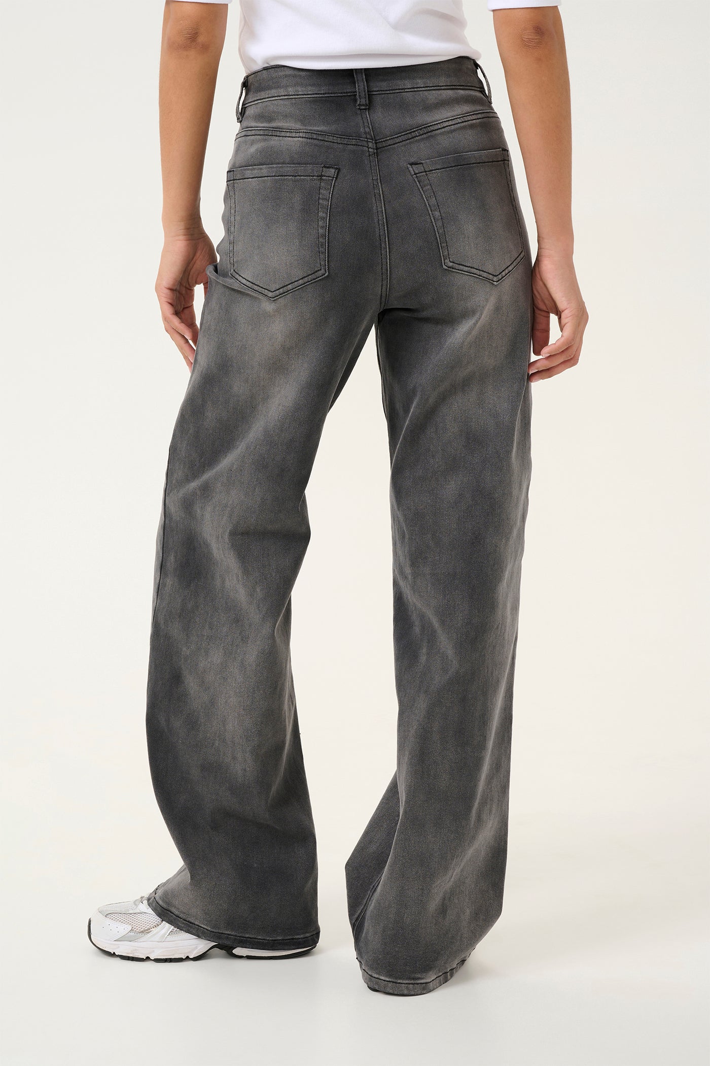 KAsinem High Waist Jeans Medium Grey Denim - 10509518