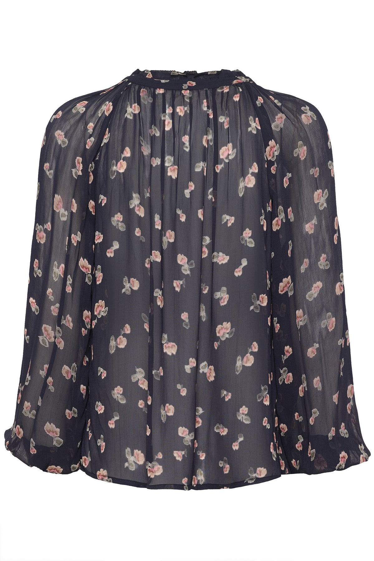 KelsiaPW BL Dark Navy Mini Blurred Flower