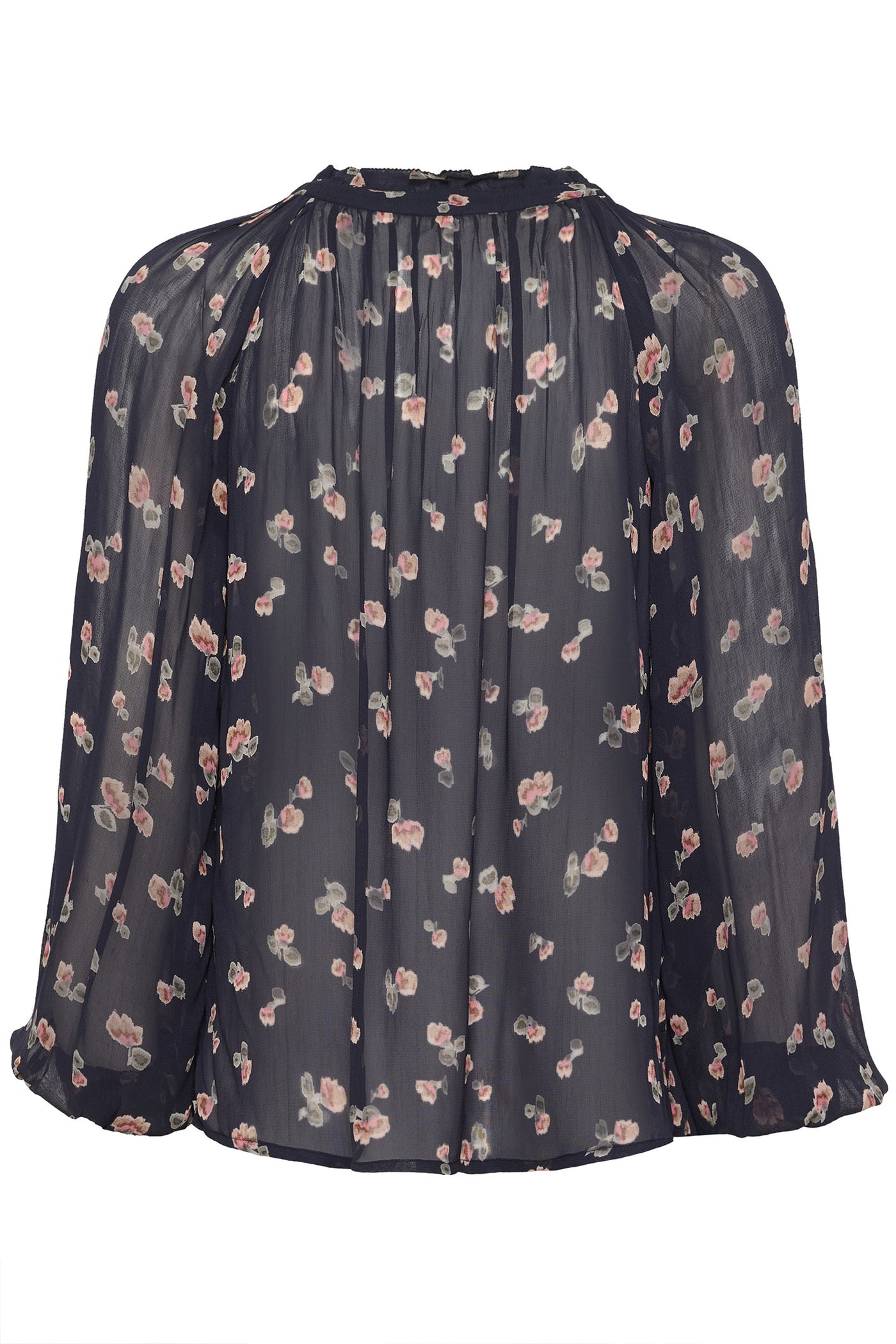 KelsiaPW BL Dark Navy Mini Blurred Flower