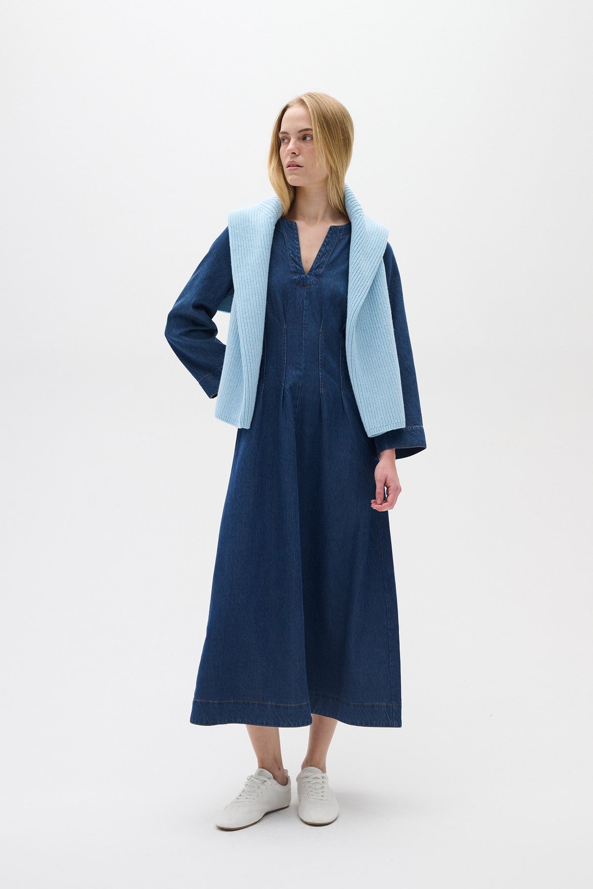 MableIW Dress Dark Blue Denim - 30109965