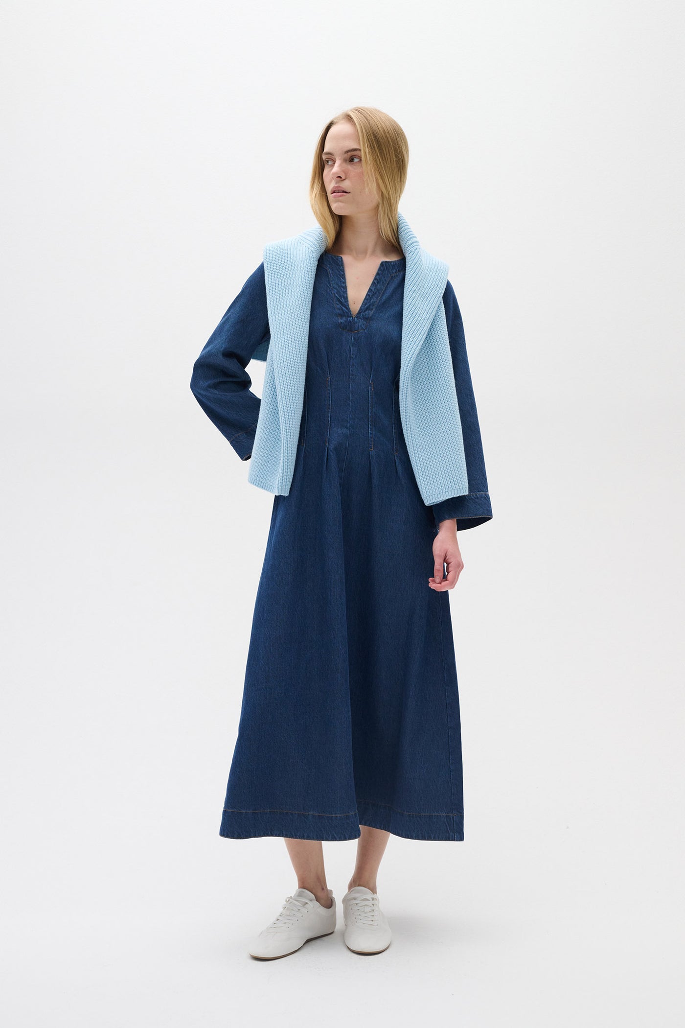 MableIW Dress Dark Blue Denim - 30109965
