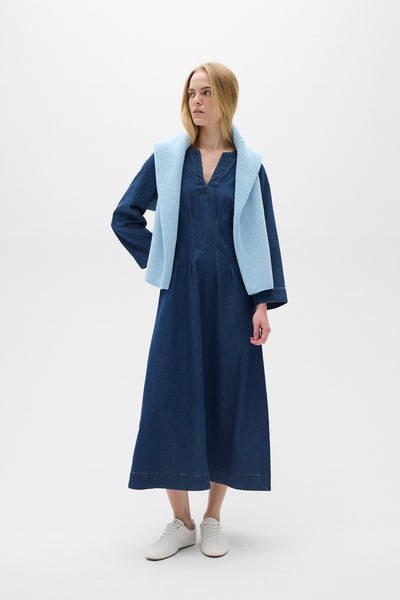 MableIW Dress Dark Blue Denim - 30109965 Thumbnail