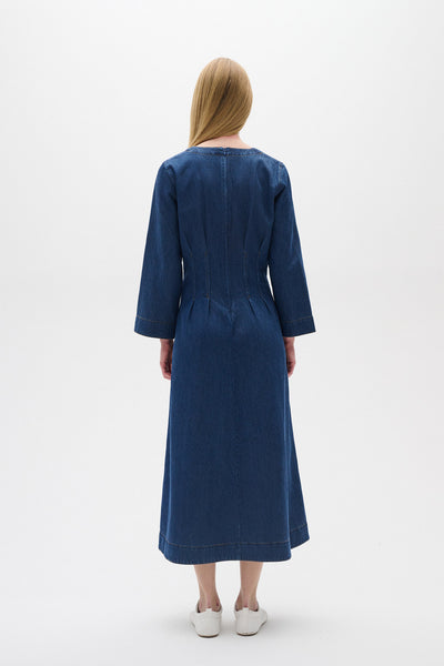 MableIW Dress Dark Blue Denim - 30109965 Thumbnail