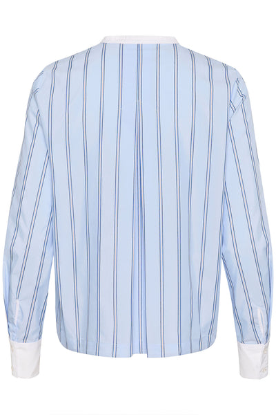 MyleeIW Drawstring Shirt Aqua Blue Thumbnail