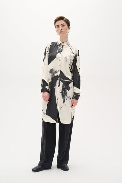 ValerieIW Shirt Dress Neutral Art Thumbnail