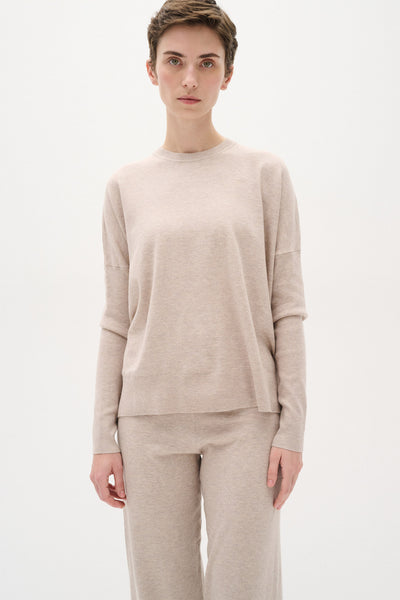 UdeliaIW Base Pullover Haze Melange - 30110132 Thumbnail