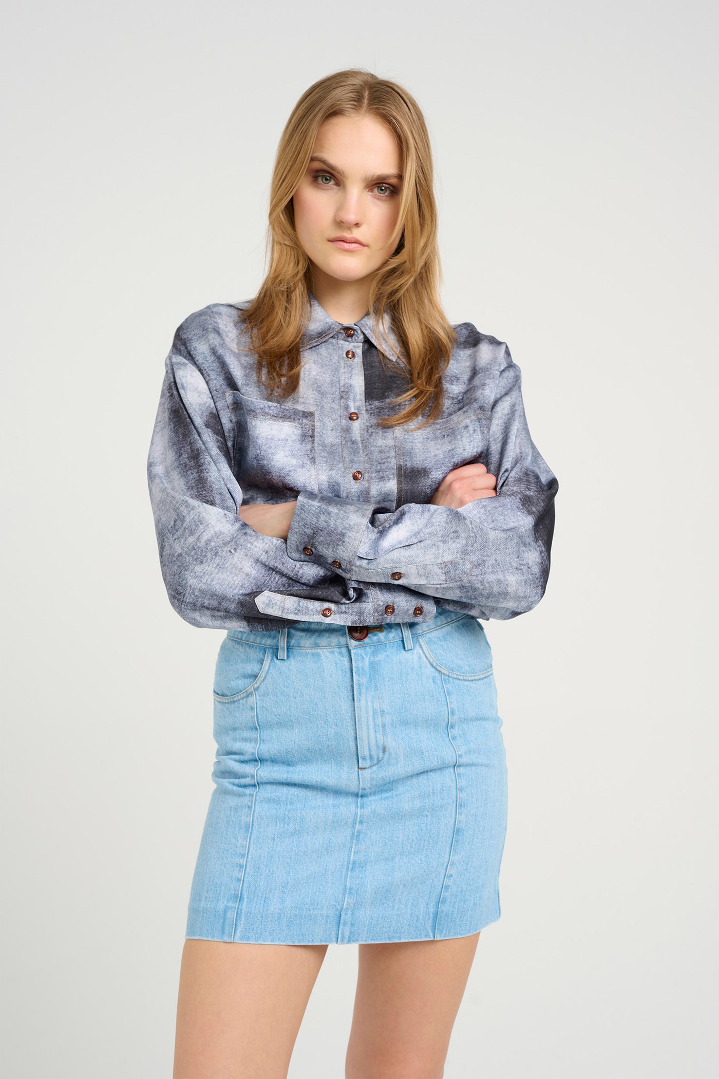 AreenGZ P shirt Blue Denim