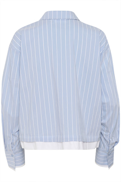 KBTessa Shirt Light Blue Stripe - 10105309 Thumbnail