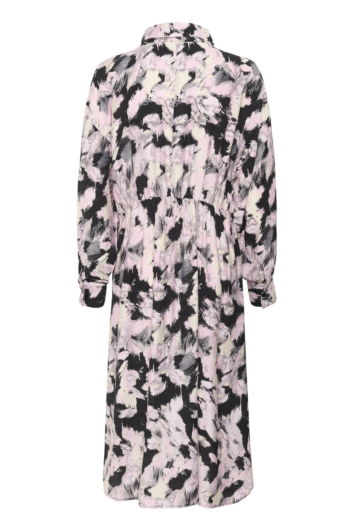 KAvictoria Shirt Dress Black/Pink Graphic Strokes - 10509350