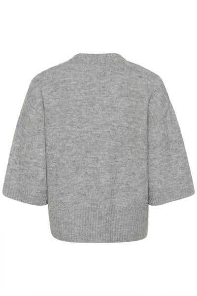 KArosie Cardigan Grey Melange - 10509480 Thumbnail