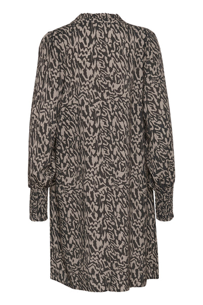 KAmathilde Dress Black/Elephant Graphic lines - 10509495 Thumbnail