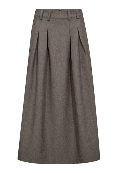 NanaCC Pleat Skirt 984-Mink - 34196 Thumbnail