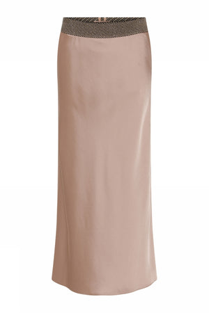 Elly, bias cut long skirt 2061-Almondine - 56561/6745