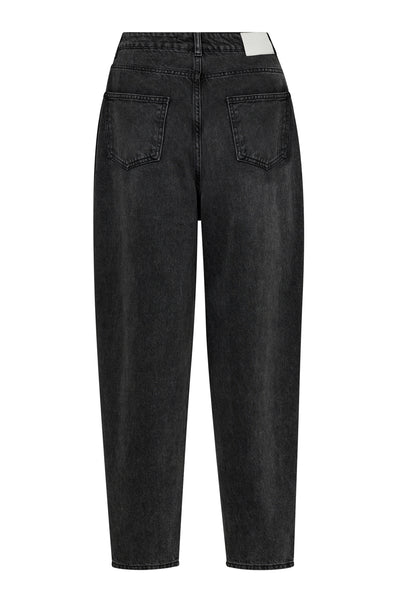 VikaCC Pleat Jeans 96-Black Thumbnail
