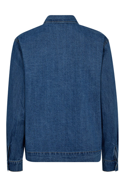DelinaCC Denim Shirt 555-Dark denim - 35724 Thumbnail