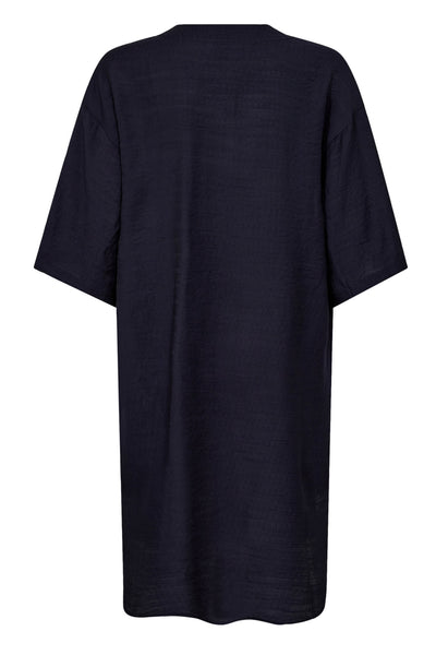 CarynCC Pleat Tunic Dress 120-Navy - 36432 Thumbnail