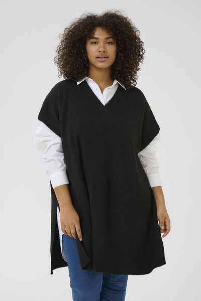 KCannett Knit Poncho Black deep - 10582738 Thumbnail