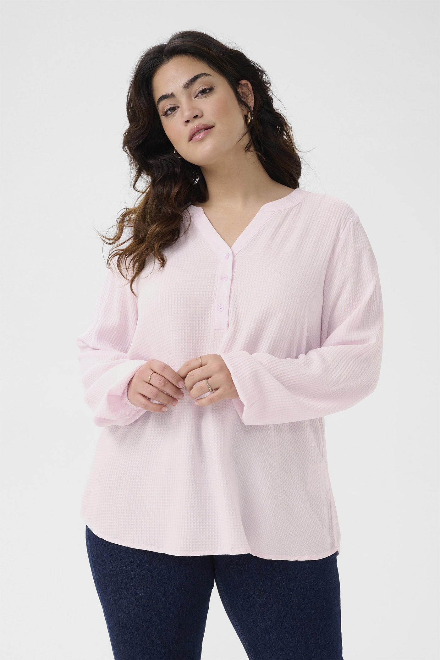 KCmahlena LS Blouse Lilac Snow - 10582911
