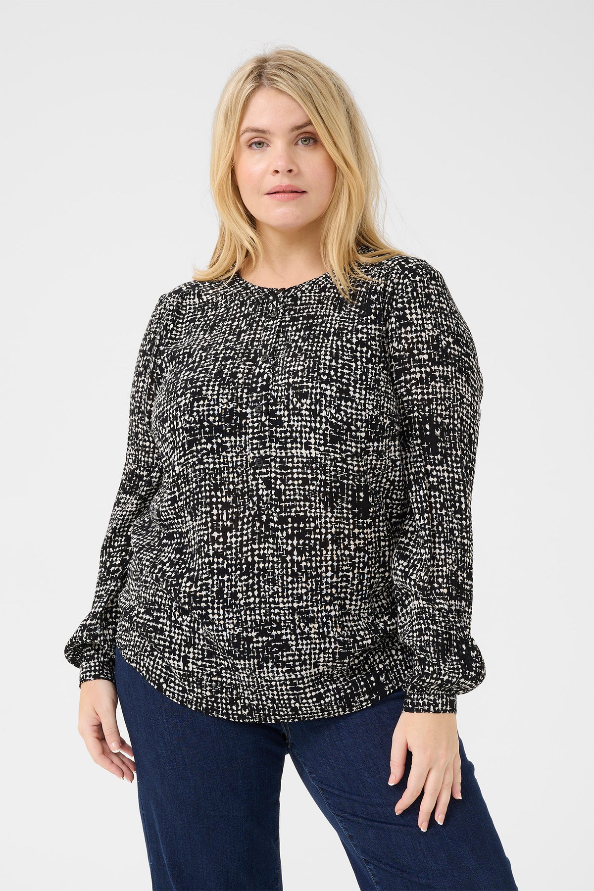 KCmila Ami Blouse Black/Turtledove Graphic Dot - 10582922