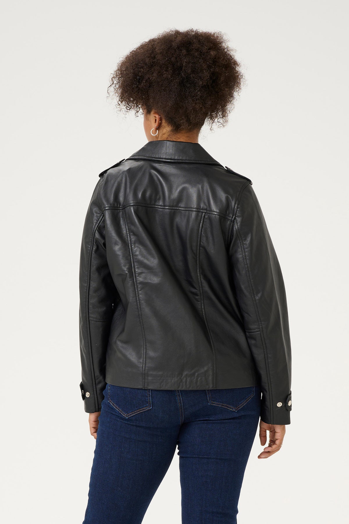 KCsuena Leather Jacket Black deep - 10583129