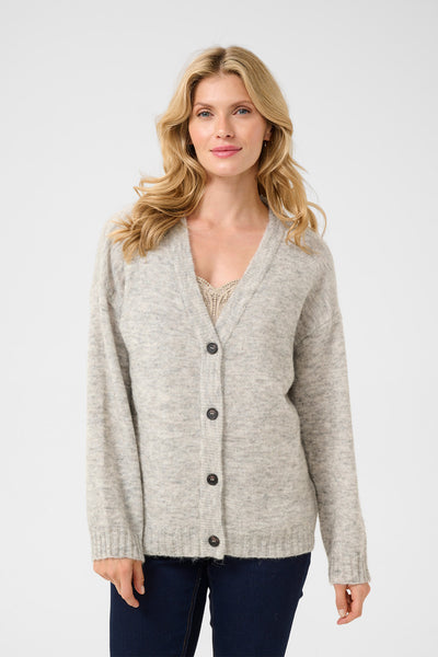 CRBlu Knit Cardigan Light Grey Melange Thumbnail