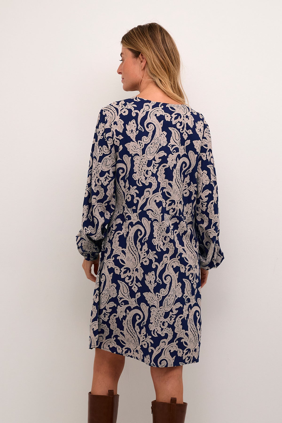 CRLucy Dress Blue Paisley - 10613155