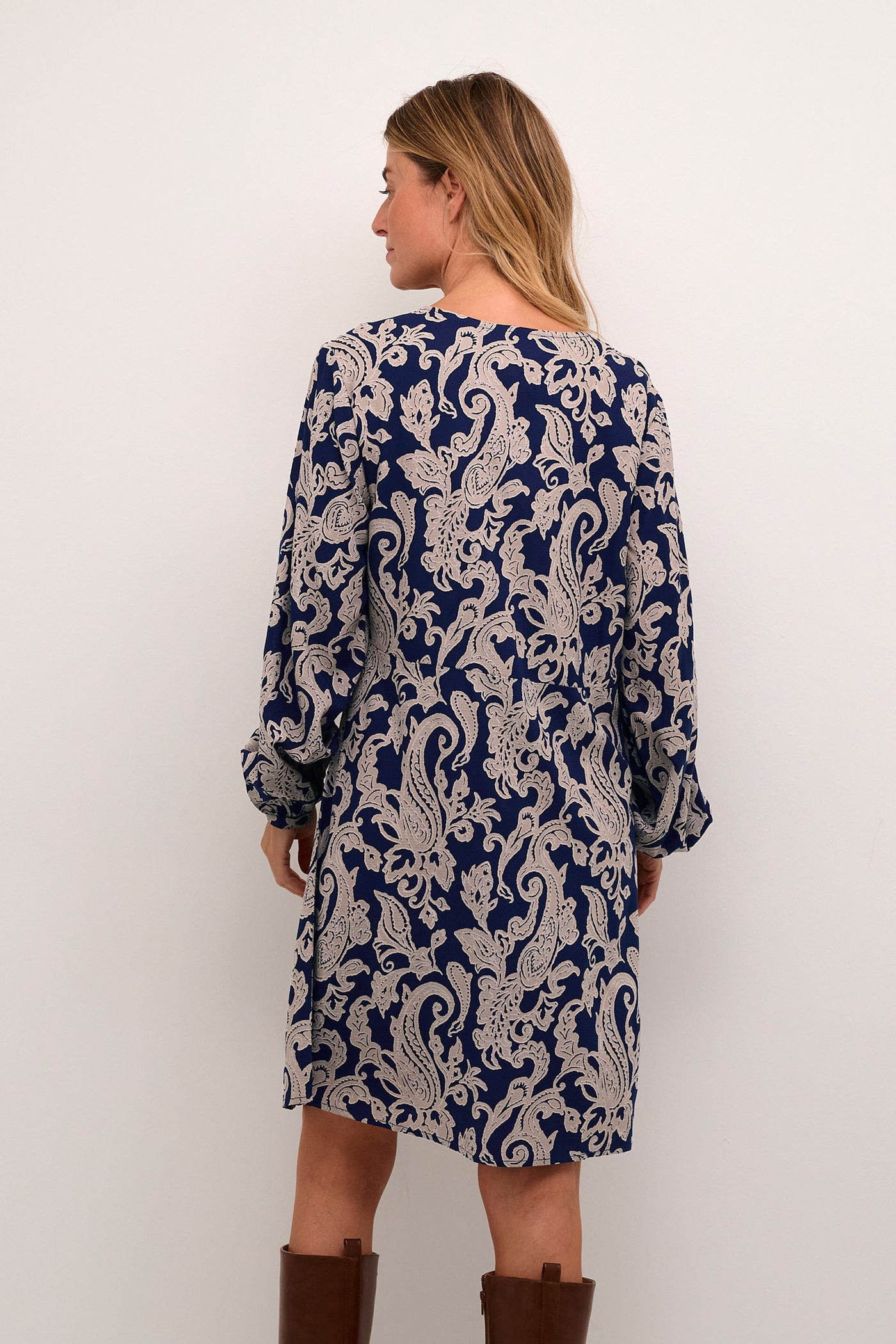 CRLucy Dress Blue Paisley - 10613155