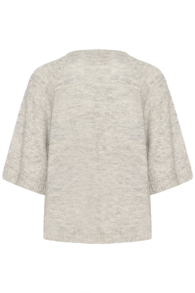 CRBlu Knit Blouse Light Grey Melange - 10613310 Thumbnail