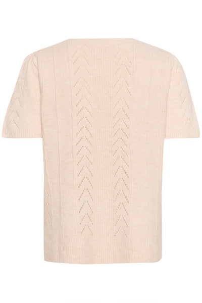 CRHoliday SS Pullover Oat melange - 10613585 Thumbnail
