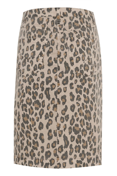 CRLeona Skirt Leopard Mix - 10613940 Thumbnail