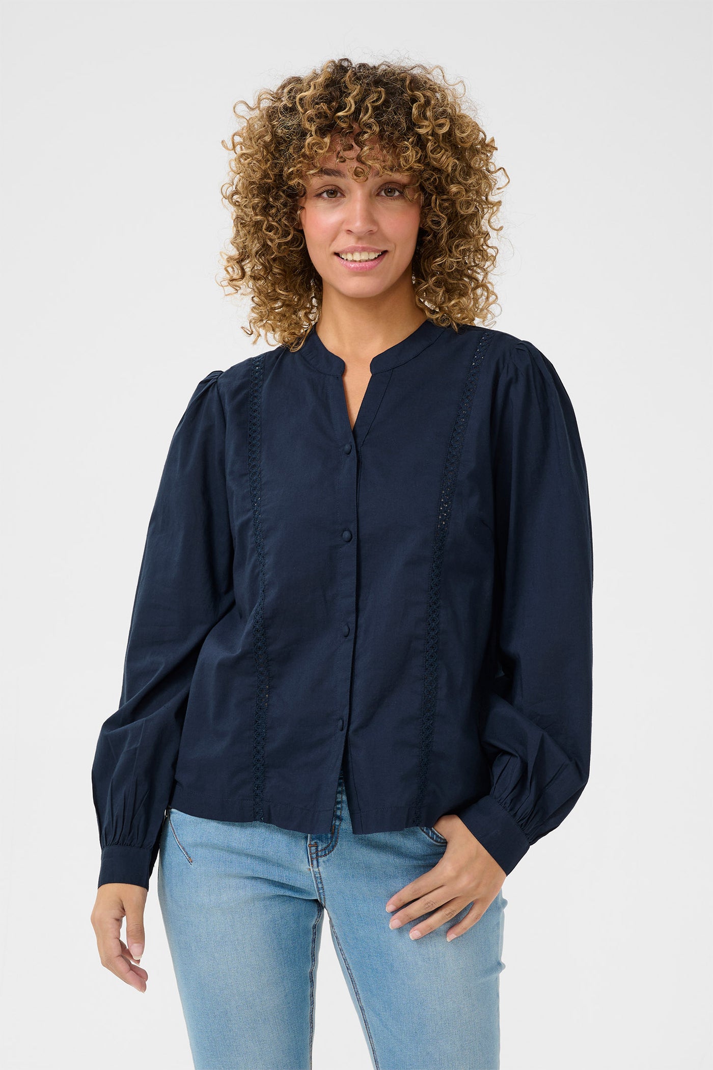 CRJassi Blouse Navy Blazer