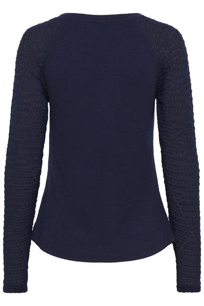 CRLarisa LS T-Shirt Navy Blazer - 10614088 Thumbnail