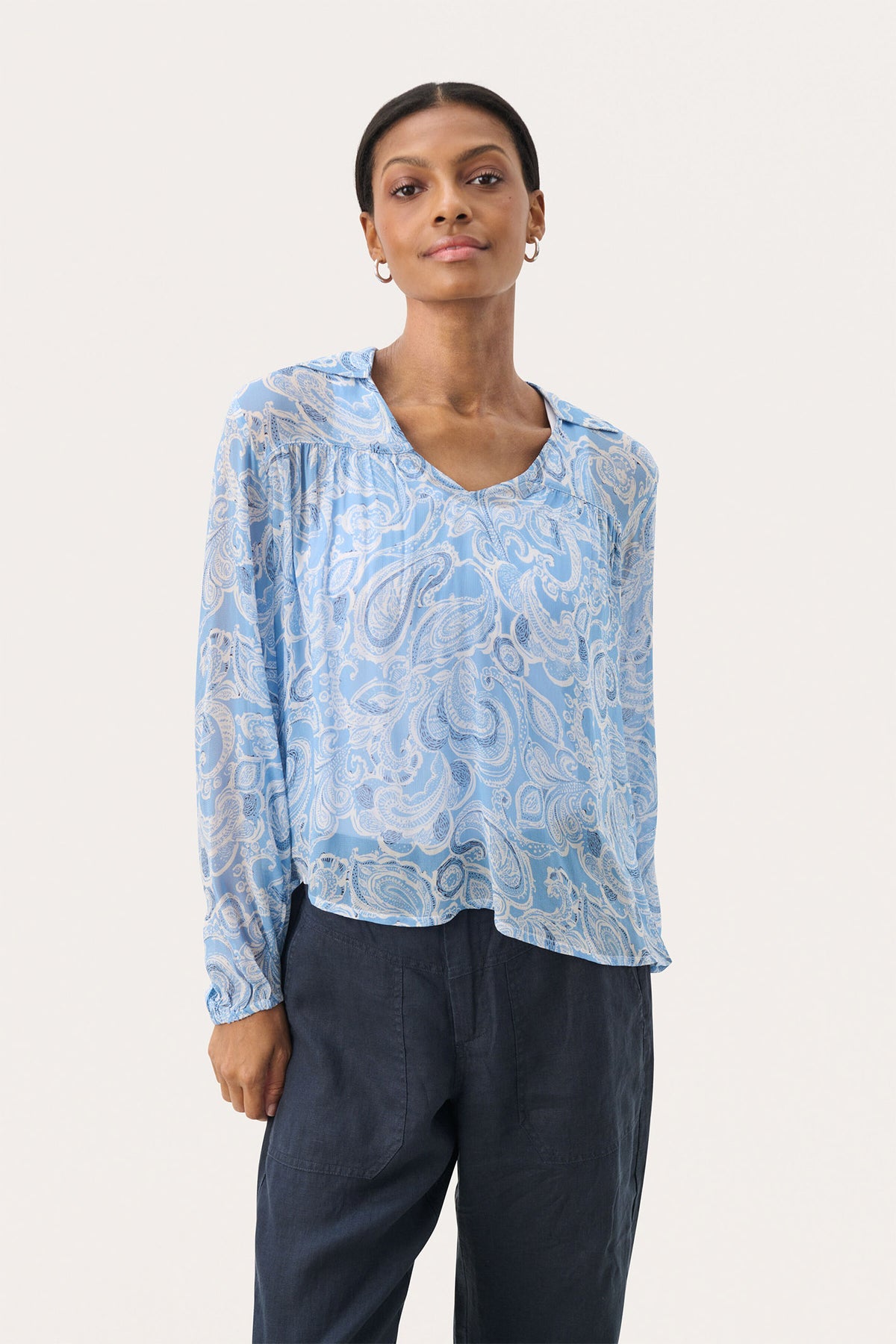 NicholinaPW BL Silver Lake Paisley Print - 30309358