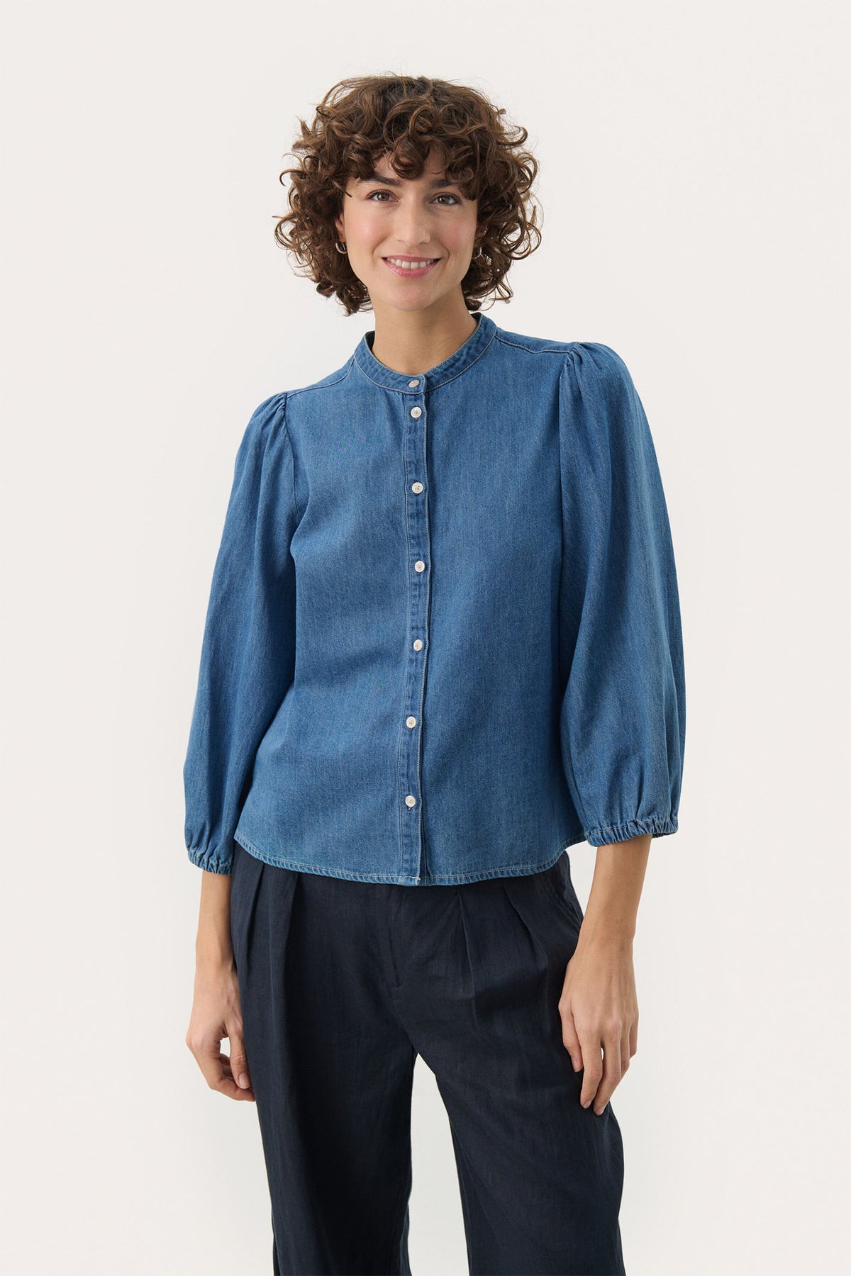NicoliePW SH Medium Blue Denim - 30309362
