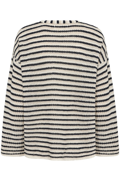 NahniPW PU Navy Natural Stripe - 30309425 Thumbnail