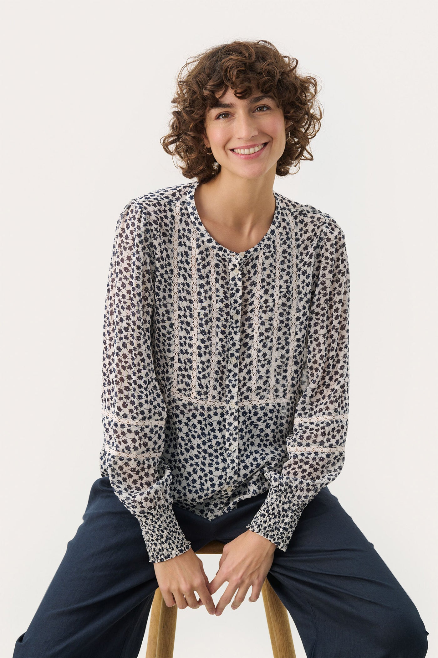 NesmaPW SH Navy Mini Grid Flower - 30309499