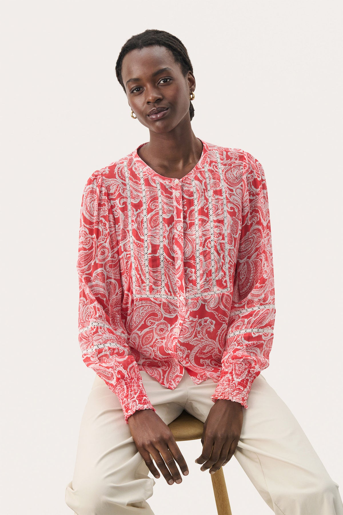 NesmaPW SH Bittersweet Paisley Print - 30309499