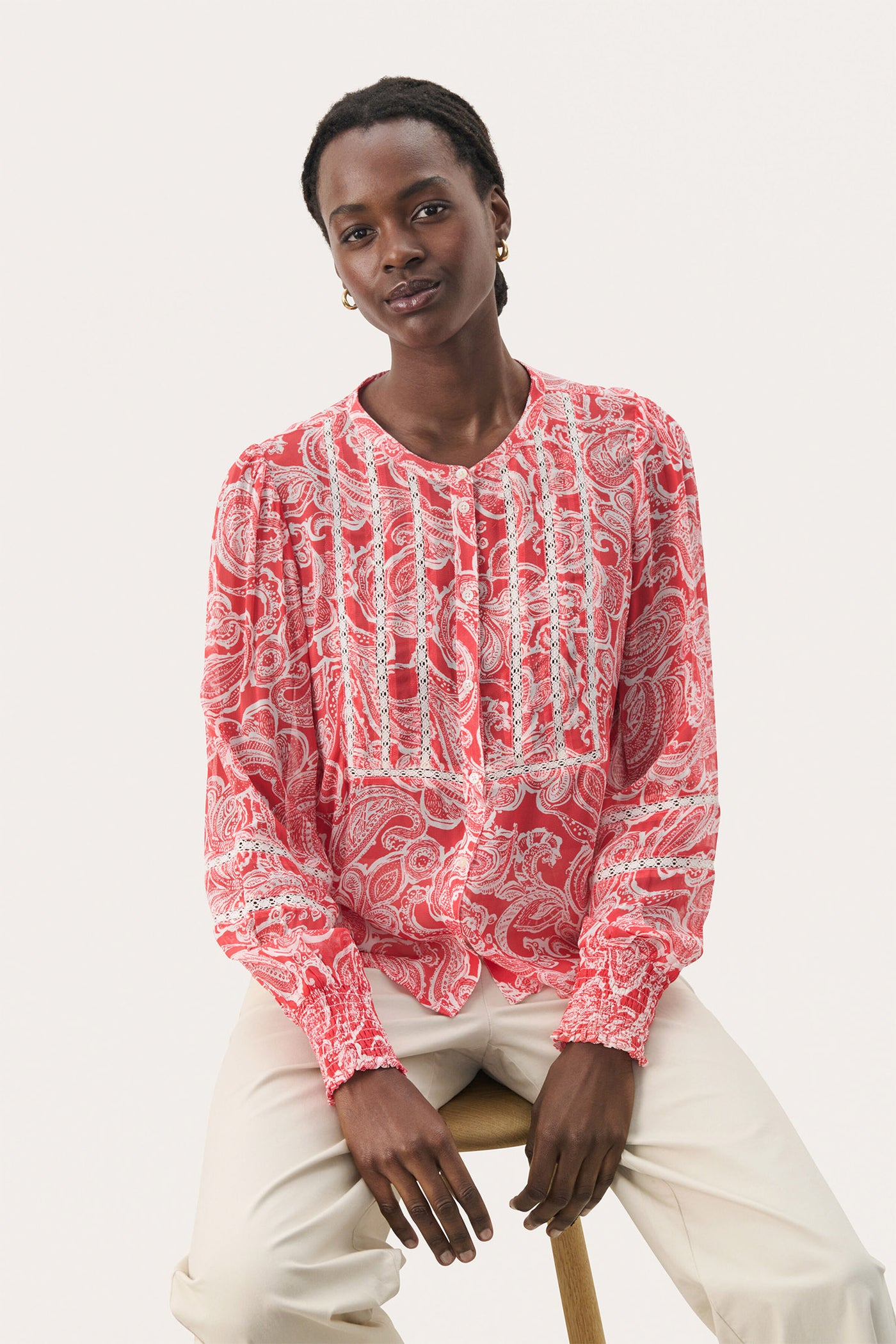 NesmaPW SH Bittersweet Paisley Print - 30309499