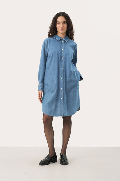 NuriaPW DR Medium Blue Denim - 30309503 Thumbnail
